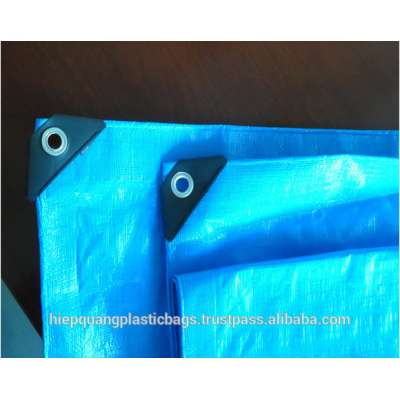 PE tarpaulin blue/silver roll , width 2m and 4m not weld